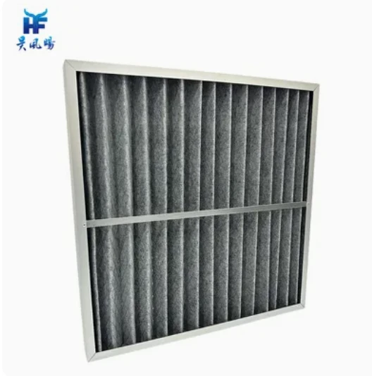 Activated Carbon Folding Air Filter With Aluminum Frame