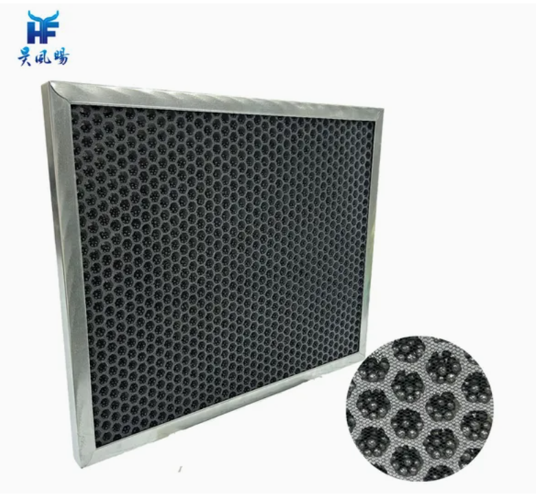 Aluminum Frame Plastic Honeycomb Activated Carbon Filter